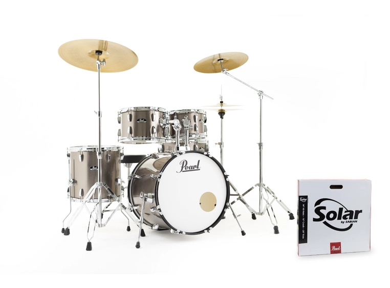 Pearl Roadshow 20" Bronze Metallic inkl hardware og 3 Sabian cymbaler 
