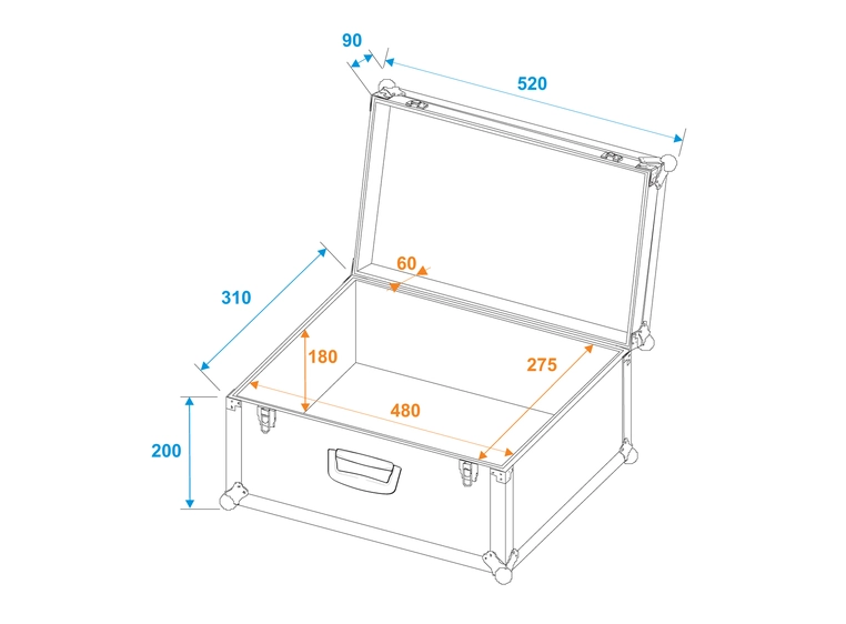 Roadinger Universal Case Tour Pro 52x29x32 black 