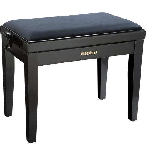 Roland RPB-220BK Piano Bench Satin Black, velours seat