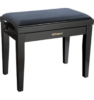 Roland RPB-220BK Piano Bench Satin Black, velours seat