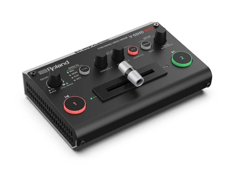 Roland V-02HDMKII Micro video switcher with USB C streaming output 