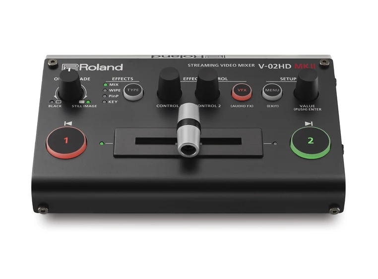 Roland V-02HDMKII Micro video switcher with USB C streaming output 