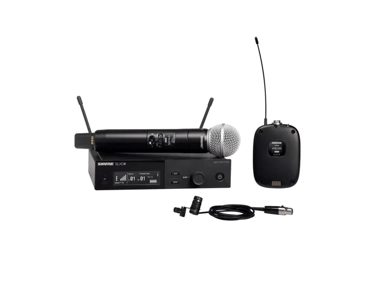 Shure SLX-D Combo system SM58 & WL185 H56 (518-562MHz) 