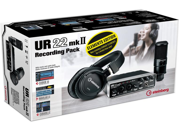 Steinberg UR22 MKII Recording Pack Elements Ed. (incl Cubase Elements)