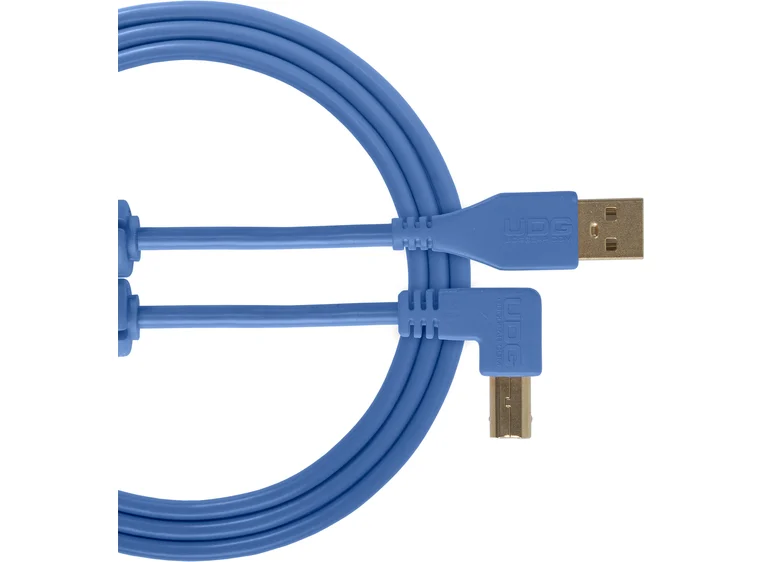 UDG Gear Ultimate USB 2.0 A-B Blue Angled 3m 