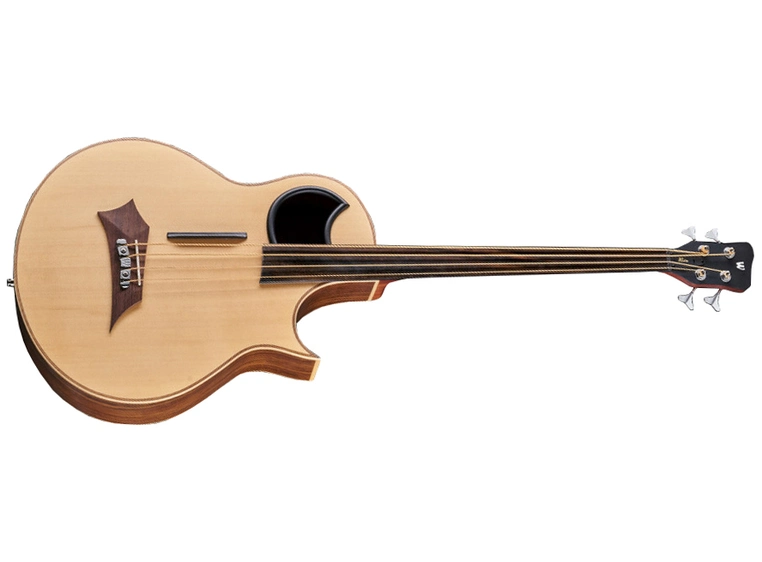 Warwick Alien, 4-String, Fretless Natural Transparent Satin 