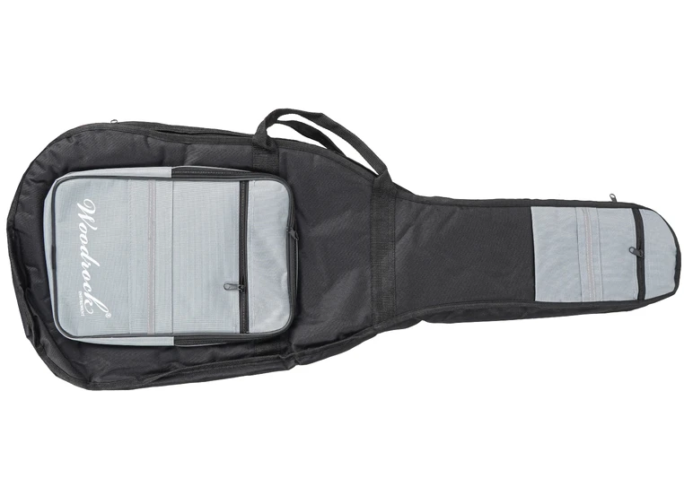 Woodrock gigbag for el-gitar 20mm padding (sort/grå) 