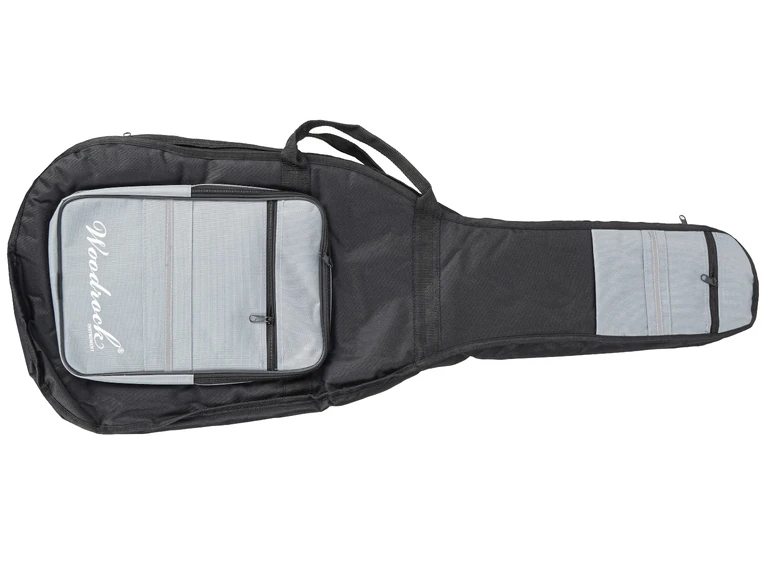 Woodrock gigbag for el-gitar, sort/grå (20mm polstring) 