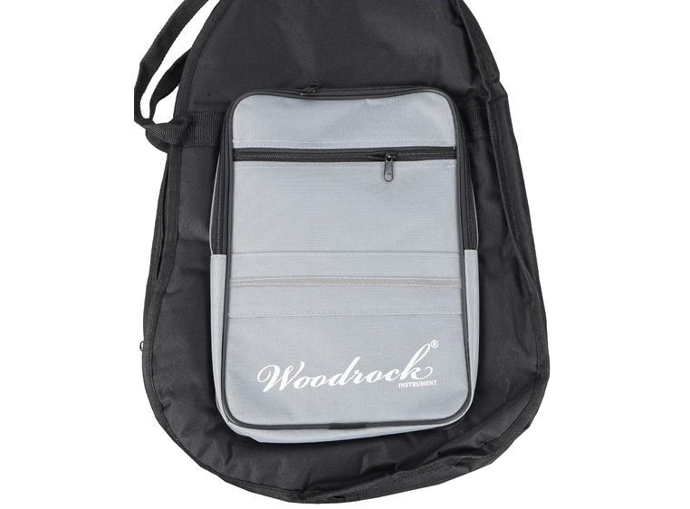 Woodrock gigbag for el-gitar, sort/grå (20mm polstring) 