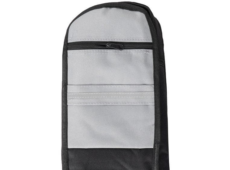 Woodrock gigbag for el-gitar, sort/grå (20mm polstring) 