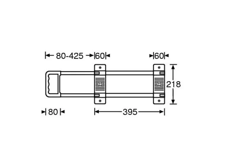 Adam Hall Hardware 3471 - Extendable Handle 1-stage 