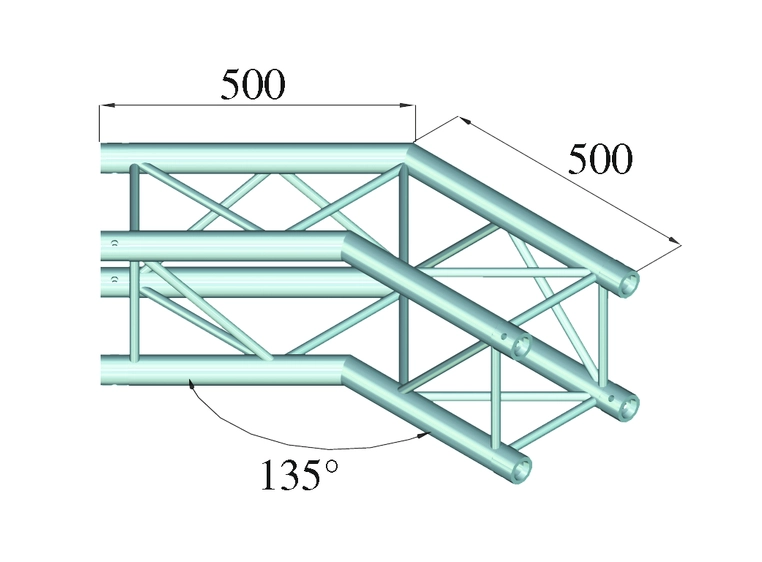 Alutruss QUADLOCK S6082C-23 Corner 135° 2-Way 
