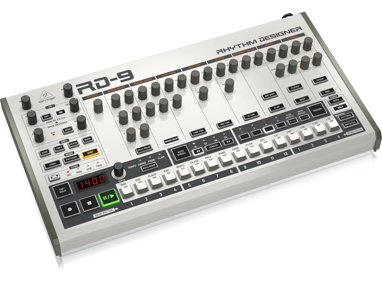 Behringer Rhythm Designer Series RD-9 klassisk analog trommemaskin 
