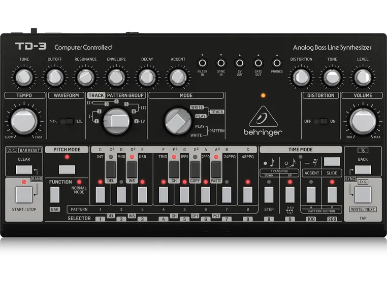 Behringer TD-3-BK Analog Bass Line Synthesizer 