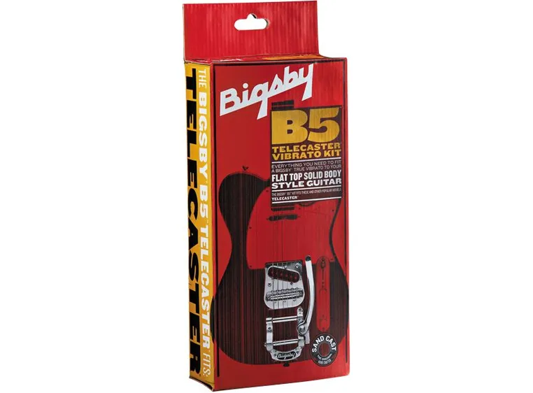 Bigsby B5 Telecaster-modifikasjon vibrato monteringssett, krom 
