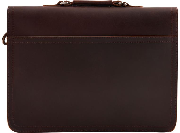 Charvel Ltd Edition Leather Laptop Bag Brown