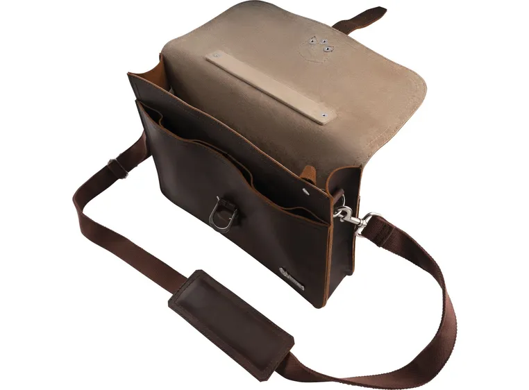 Charvel beg. utg. laptopveske i skinn Brun 