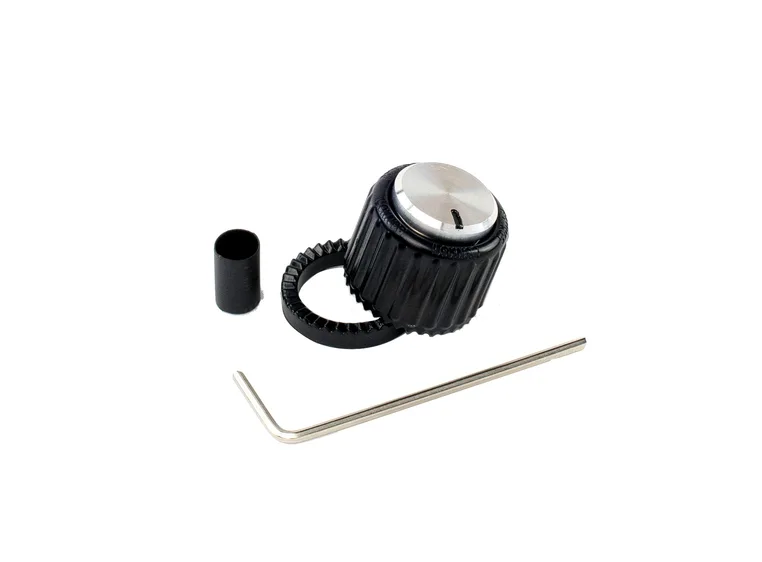 D'addario PW-LNL-01BS LokNob Large Plastic - Black/Silver 