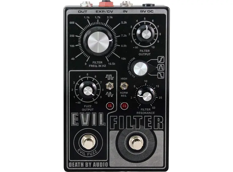 Death By Audio Evil Filter Psycho HP/BP/LP Filter with switchable Fuzz 
