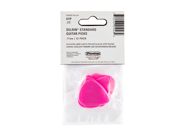 Dunlop 41P.71 Delrin 500 Standard 12-Pack 