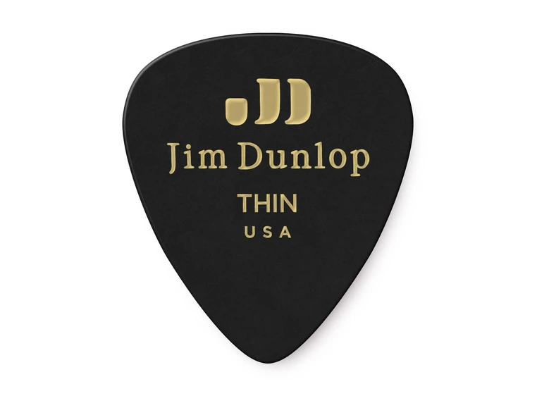 Dunlop 483P03TH Celluloid Black Classics 12-Pack 