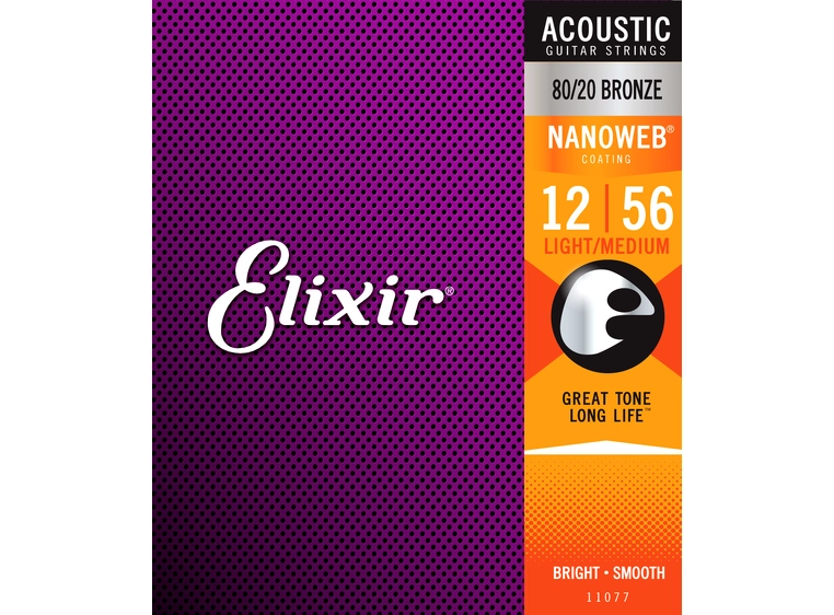 Elixir Nanoweb ak.gitar 6str. Light-Med (012-056) 11077 