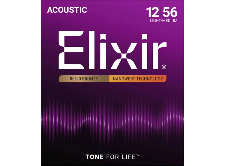 Elixir Nanoweb ak.gitar 6str. Light-Med (012-056) 11077 