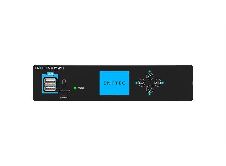 Enttec S-PLAY SP1 Smart Player DMX recorder m/RS-232. Ethernet m/PoE