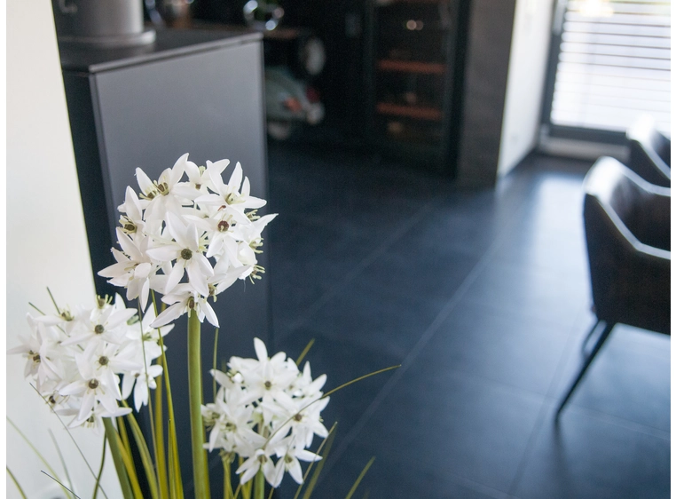 Europalms Allium grass artificial plant, white, 120 cm 