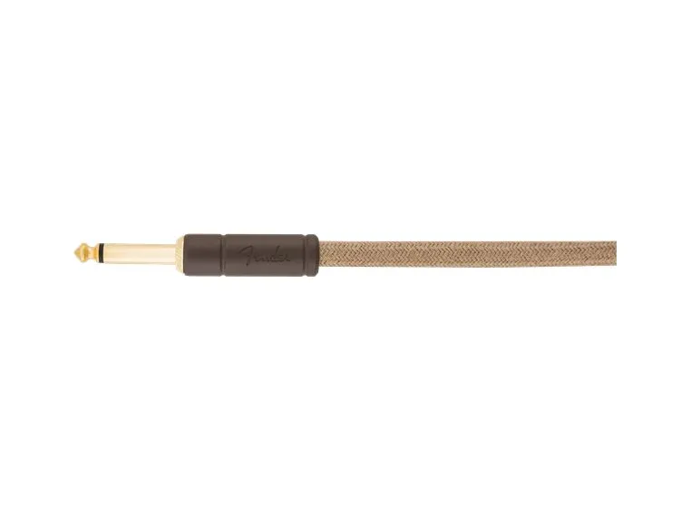 Fender 10' Festival instrumentkabel vinklet, hamp, naturlig, 3m 