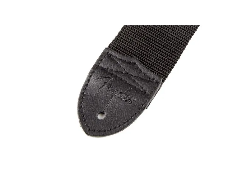 Fender 2" svart poly-reim m/ grå Fender-logo 
