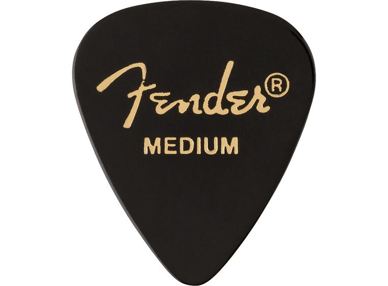 Fender 351 Shape Black, Medium 12-pakning