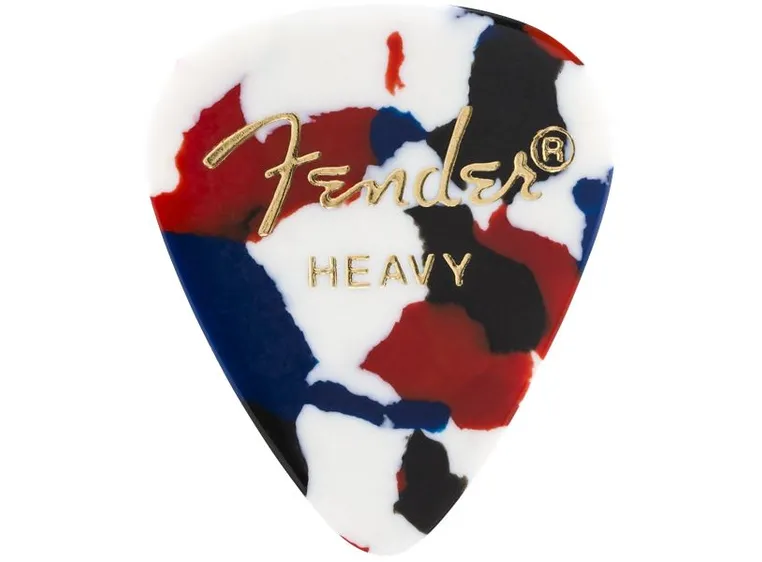 Fender 351 Shape, Confetti, Heavy (12 Pack) 