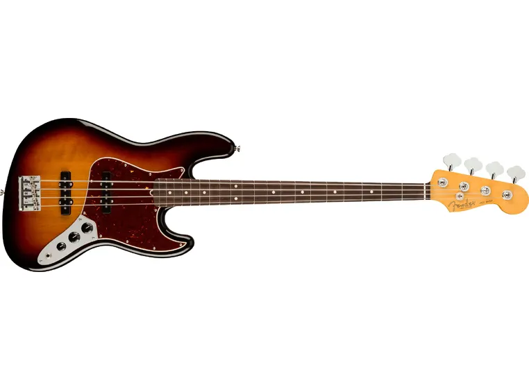 Fender Am Pro II Jazz Bass 3-Color Sunburst, Rosewood Fingerboard 