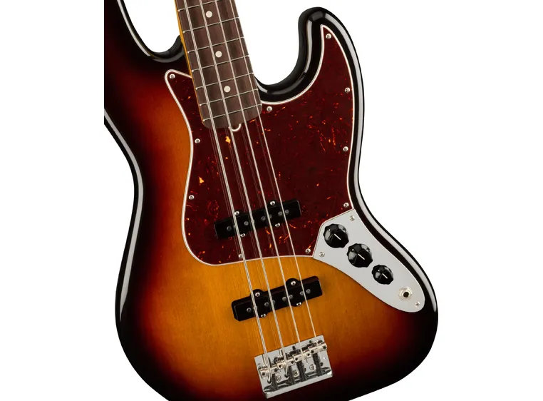 Fender Am Pro II Jazz Bass 3-Color Sunburst, Rosewood Fingerboard 