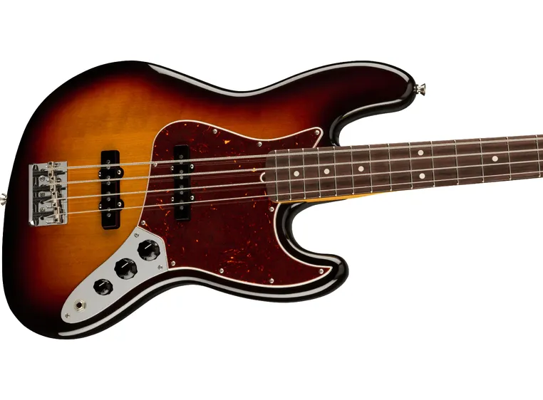 Fender Am Pro II Jazz Bass 3-Color Sunburst, Rosewood Fingerboard 