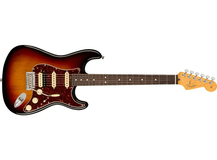 Fender Am Pro II Stratocaster HSS 3-Color Sunburst, Rosewood Fingerboard 