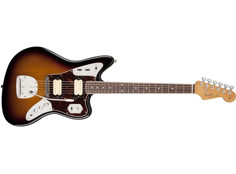 Fender Kurt Cobain Jaguar 3-farget sunburst, gripebrett i rosentre