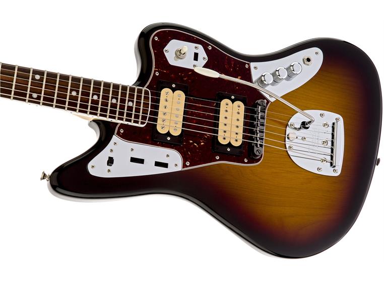 Fender Kurt Cobain Jaguar 3-farget sunburst, gripebrett i rosentre
