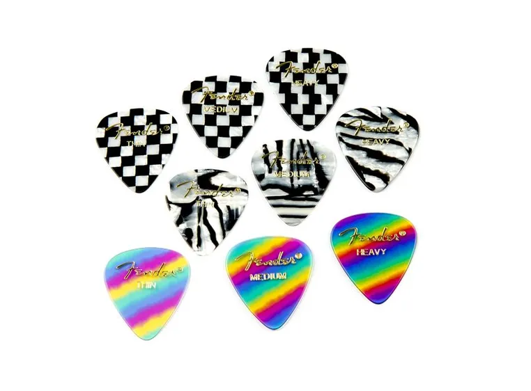 Fender Rainbow, 351 Shape, Heavy (12-pakning) 