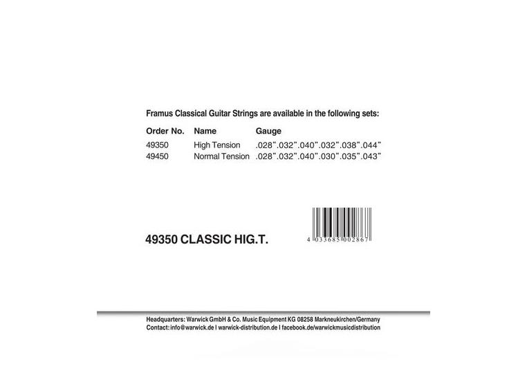 Framus Classic HT Set (028-044)
