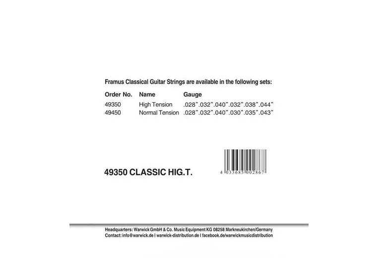 Framus Classic HT Set (028-044) 