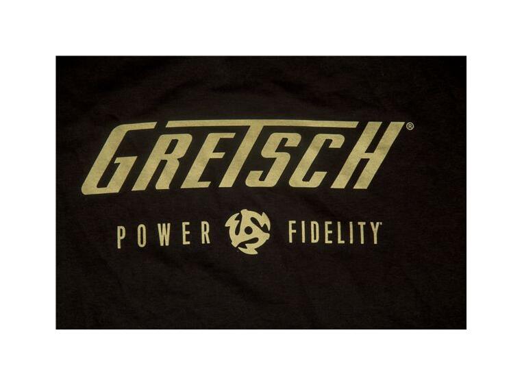 Gretsch Power & Fidelity Logo T-Shirt Black, Size: XXL