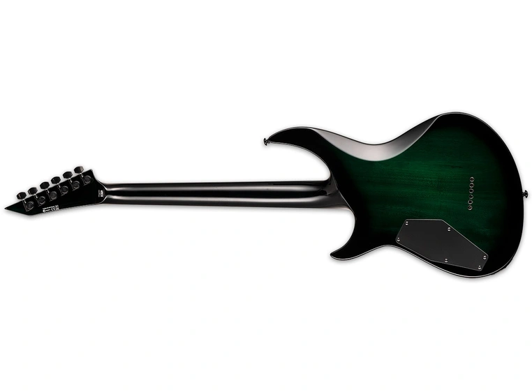 LTD H3-1000 Black Turquoise Burst Flamed Maple 