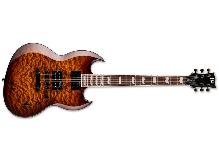 LTD Viper-256 Dark Brown Sunburst 