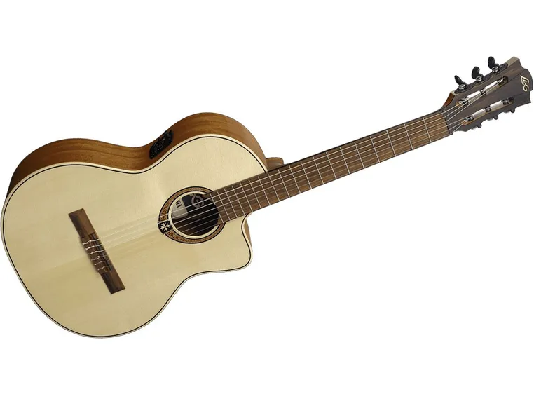 Lag Guitars GLA OC88CE Spruce Classical cutaway electroacoustic 