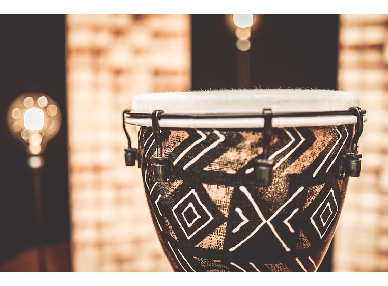 Meinl ADJ10-KA Djembe Synthetic 10" Kanga Sarong, Alpine Series 