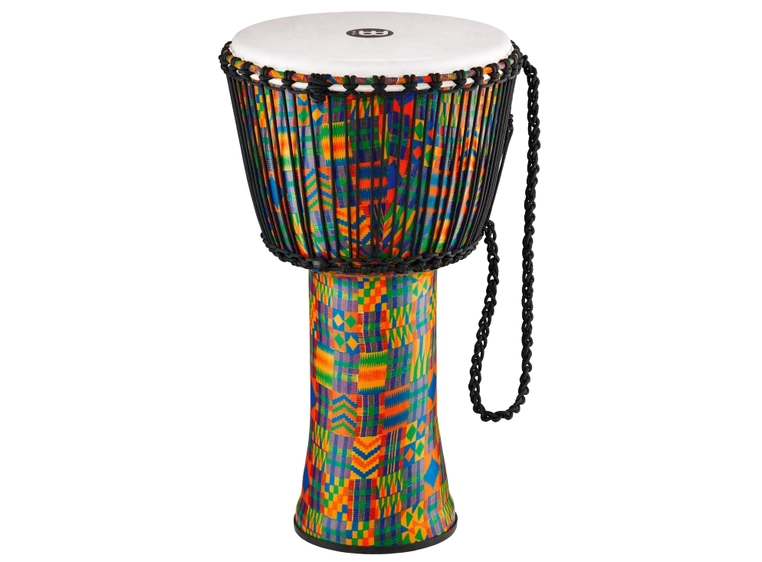 Meinl PADJ2-XL-F Travel Rope Djembe 14" Kenyan Quilt 