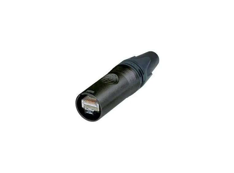 Neutrik NE8MX6-B EtherCON Cat6A Selvterminerende han plugg Sort 