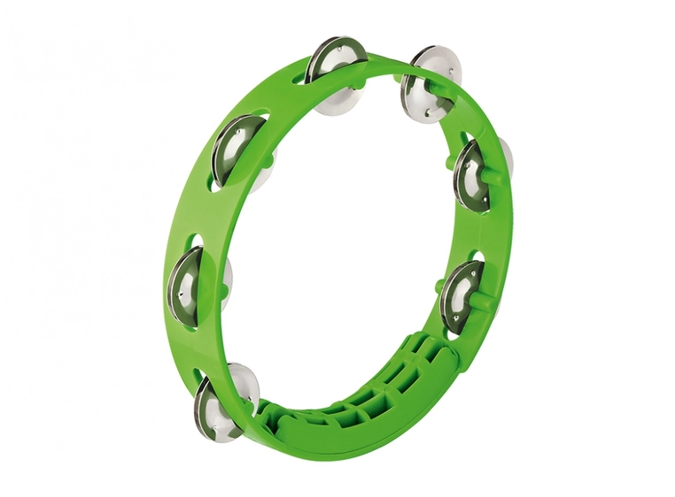 Nino Percussion NINO49GG Tamburin 8" Compact ABS, Grass Green 